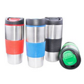 16 oz. Stainless Steel Thermos with Rubber Sleeve